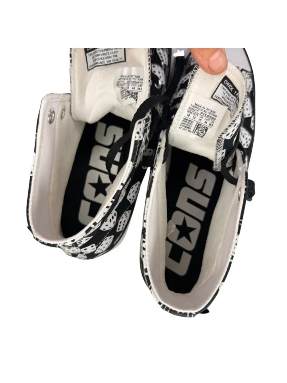 Converse Chuck Taylor All Star Pro High 'Black Dice'  Sneakers Men's Size 10 - Picture 8 of 11